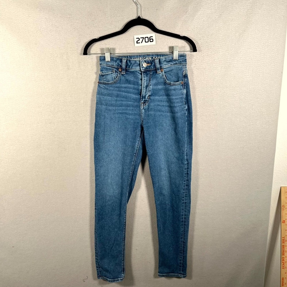 American Eagle Outfitters Jeans Womens 00 Blue Denim Stretch Medium Wash Skinny